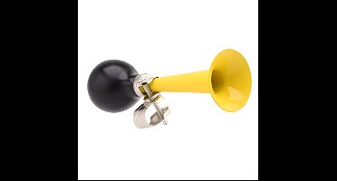 Fiets toeter - metaal - geel - Kinderen - Kinderfiets - luchthoorn - retro knijptoeter