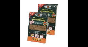 Fire-Up Barbecue aanmaakblokjes - 140x - reukloos - niet giftig - BBQ