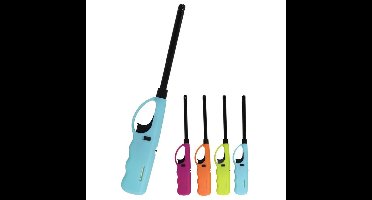 Flame Classics Lange Gasaansteker - 3x - 27 cm - extra lange steel - keuken/gas/haard aansteker