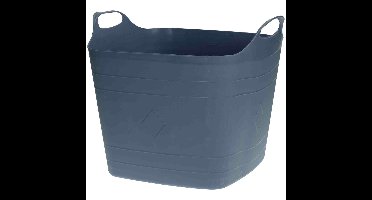 Flexibele kuip - 40L - kunststof - blauw - emmer - wasmand