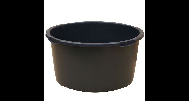 Flexibele stevige multifunctionele kunststof bak/emmer/kuip 65 liter diameter 59 cm zwart