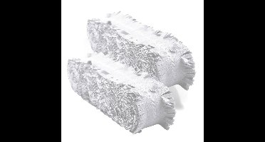 Folat Feest/verjaardag versiering - 2x - crepe slingers - wit - 24 mtr - papier - feestartikelen