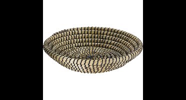 Fruitschaal Rattan - gevlochten riet - D30 x H8 cm - naturel - rond - mand