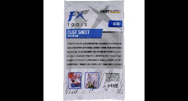 FX Tools Verfspullen - afdekfolie - doorzichtig - 4 x 5 meter - schilderen/DHZ