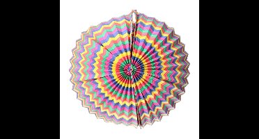 Gekleurde party lampion - Dia 26 cm - papier - Feest lampionnen - versiering/feestartikelen