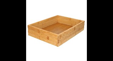 Gerimport Kast/lade sorteer organizer - bamboe hout - bakje - 32 x 24 x 7 cm