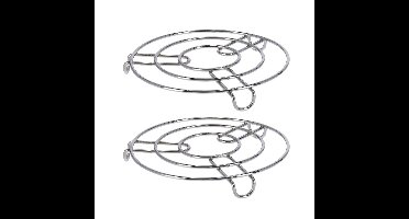 Gerimport Onderzetters voor kookpannen - 4x - metaal - D19 cm - panonderzetters