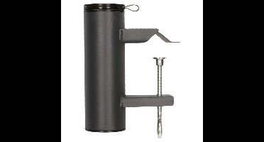 Gerimport parasolhouder voor op het balkon - metaal - antraciet