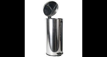 Gerimport Pedaalemmer - zilverkleurig - 30 l - 65 cm