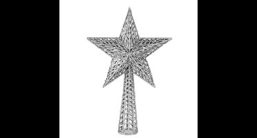 Gerimport Piek kerstboom - wit - kunststof - 36 cm - boomtopper/versiering