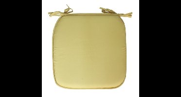 Gerimport Stoelkussen Anna - binnen/buiten - geel - 39x3cm - polyester