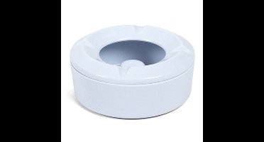 Gerimport Terras asbak - wit - kunststof - 10 cm