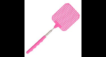 Gerimport Uitschuifbare Vliegenmepper - roze - 26 tot 72 cm