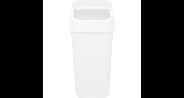 GFT aanrecht afvalbakje - wit - 5L - afsluitbaar - 15 x 21 x 31 cm - klepje