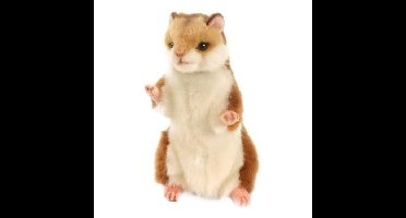 Hansa pluche hamster - knuffeldier - 15 cm - bosdieren knuffel - realistisch