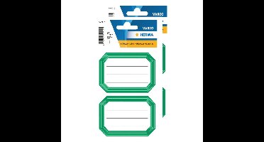 Herma Schoolboeken etiketten - stickers - 24x - groen/wit - 8.2 x 5.5 cm