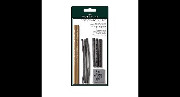 Hobby tekenen met houtskool set - 10 delig - verschillende diktes