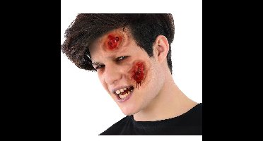 Horror/Halloween verkleed accessoires bloed/vlees - nep wond - opplakken - littekens