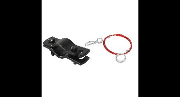 Hulpkoppeling set trekhaak voor aanhanger - zwart/rood - met breekkabel - vouwwagen - trailer