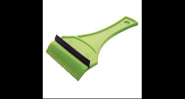 IJskrabber - autoraam krabber - rubber trekker - Groen - Kunststof - 12 x 18 cm - Ruitenkrabber