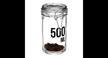 Inmaakpot/voorraadpot 0,5L glas met beugelsluiting
