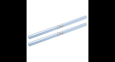 Kaftfolie voor schoolboeken - 2x stuks - transparant - rol van 2 meter