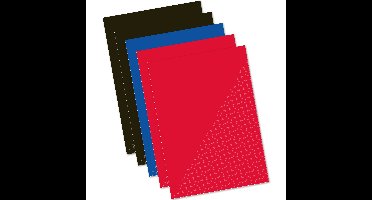 Kangaro Ruitjesschriften - 5x stuks - wiskunde schriften - A4 - gekleurd