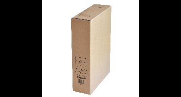 Kantoor archiefdoos - karton - bruin - 23 x 32 cm - A4 formaat - kantoor artikelen