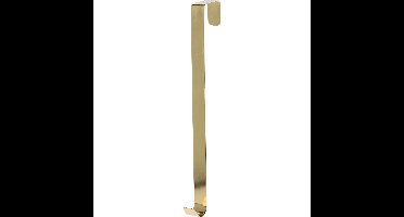 Kerstkrans ophangen deurhanger - goud - 29,5 cm - haak - kerstkrans ophangen