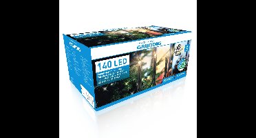 Kerstverlichting warm wit buiten lichtsnoeren 140 LED lampjes