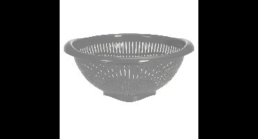 Keuken vergiet/zeef - grijs - kunststof - 30 x 31 x 14 cm