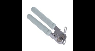 Keukengerei blikopener - Excellent - RVS en kunststof - groen - 20 cm