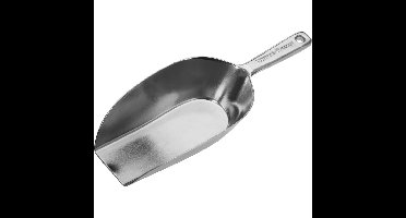 Keukenhulp voedsel doseer schep - aluminium - 37 ml - 13 x 5 cm - opstaande rand