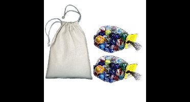 Knikkerzak met 46 knikkers speelgoed set