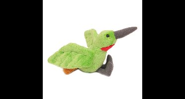 Knuffeldier Kolibri vogel - zachte pluche stof - lichtgroen - kwaliteit knuffels - 10 cm