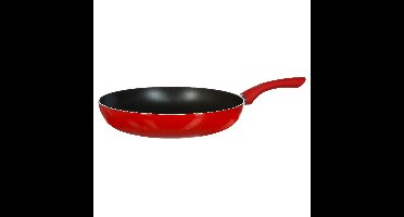 Koekenpan - Alle kookplaten geschikt - rood/zwart - dia 31 cm