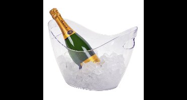 Koelemmer - transparant - 35 cm - 3 liter - voor ijs/drank - ijsemmer