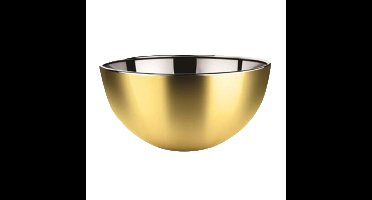 Kommetjes/schaaltjes - mat goud - RVS - D13 x 7 cm - serveerschalen