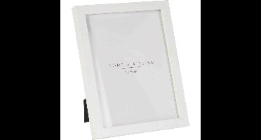 Kunststof fotolijst wit geschikt voor een foto van 15 x 20 cm