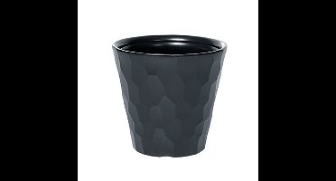 Kunststof Rocka bloempot/plantenpot antraciet 35 x 32 cm