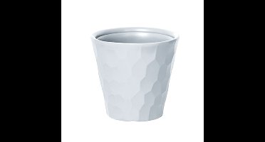 Kunststof Rocka bloempot/plantenpot wit 35 x 32 cm