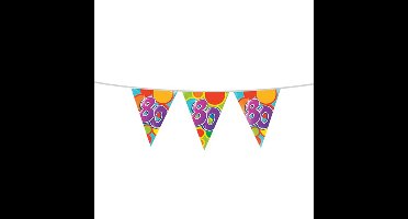 Leeftijd verjaardag thema vlaggetjes 80 jaar plastic 10 meter