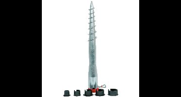 Lesli Living Parasolharing/Parasolanker - staal - 6,5 cm x 58 cm - grondpen