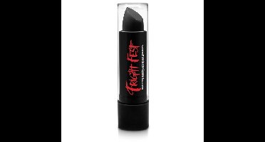 Lippenstift/Lipstick - zwart - 4,5 gram - Schmink - Halloween/Carnaval