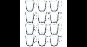 Luminarc Theeglazen / koffieglazen - 12x stuks - glas - 250 ml