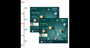 Lumineo kerstverlichting - gekleurd - 120 led lampjes - 9 meter - twinkle - lichtsnoeren