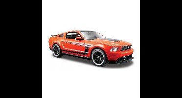 Maisto Modelauto Ford Mustang - Boss 302 2012 - oranje - 20 x 8 x 6 cm - Schaal 1:24