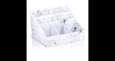 Make-up organizer/opberger - 15 x 12 x 10 cm - marmer look