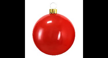 Mega grote kerstbal - opblaasbaar - D45 cm - rood - decoratie - kerstversiering