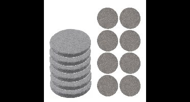 Meubelviltjes/antislip onderleggers - grijs - 150x - kunststof - rond - 3 formaten mix